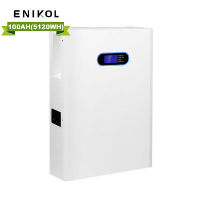 Силовая стена 5 кВт Стенная батарея LiFePo4 48V 100Ah Солнечная литий-ионная батарея