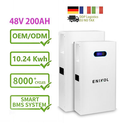 Настенный 48В солнечный аккумулятор 200ah 10кВтх Lifepo4 Powerwall Литий-ионный аккумулятор