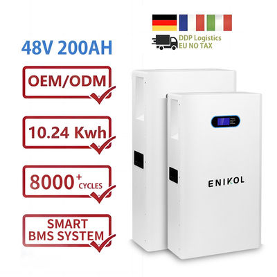 Lifepo4 48v 200ah Литий-ионный аккумулятор 10кВт Энергохранилище Солнечная батарея