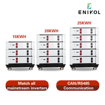 Встроенный в BMS и протокол RS485/CAN 48V LiFePO4 батарея 100AH Система хранения энергии 20kwh