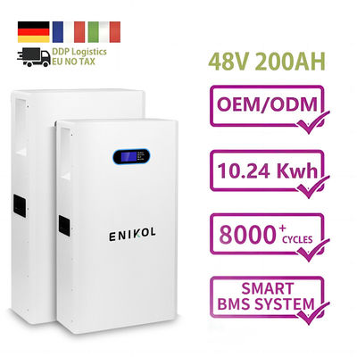 Силовая стена 200AH 48V Литийная солнечная батарея Lifepo4 для офф-сетевых солнечных систем