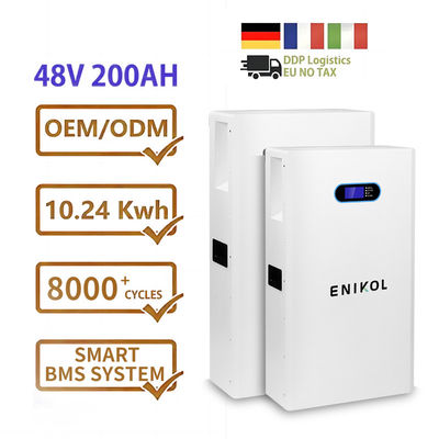 51.2V 200Ah Литий-железофосфатная солнечная батарея 10KWH Номинальная емкость Lifepo4