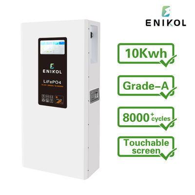 51.2V настенная батарея LiFePo4 с сенсорным экраном 48V 200AH 300AH литийная батарея