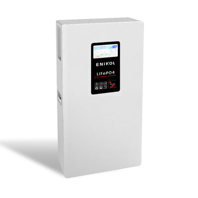 Сенсорный экран 15 кВт / ч. Силовая стена Монтируется 51.2В 300АХ LiFePo4 аккумулятор Белая окрашенная сталь