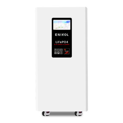 7-дюймовый сенсорный экран 51.2V 300AH 15.36KWH Вместимость Бытовая батарея для хранения энергии